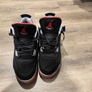 Jordan Black and Red Men's Sneakers